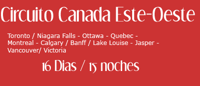 Circuito Canada Este-Oeste